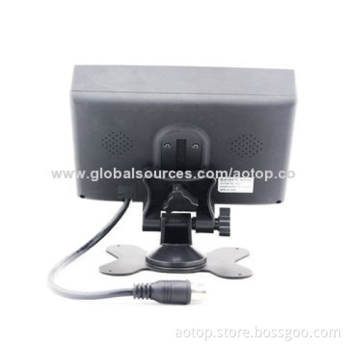 Hot Selling 7-inch Bus Rear-view Mirror Monitor with Multiple Languages, 12V-24V, OSD Menu, Pal/NTSC